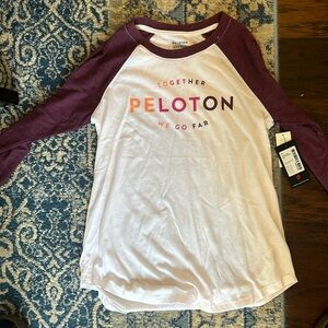 NWT peloton long sleeved baseball shirt